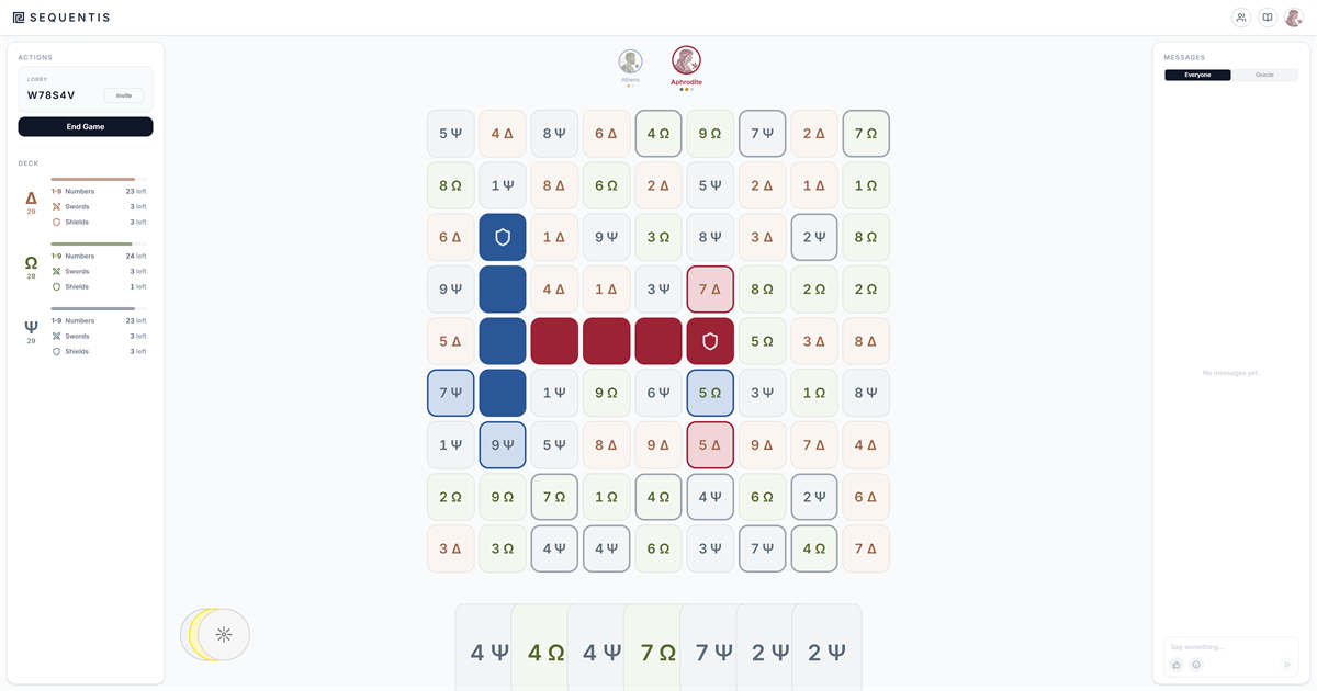 I built a free mobile board game like Sequence, but with game-breaking power-ups -- hosting competit